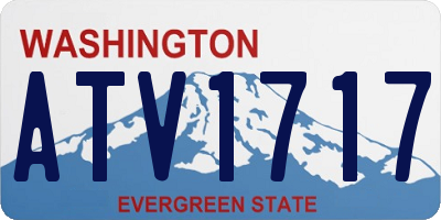 WA license plate ATV1717