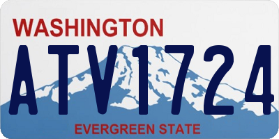 WA license plate ATV1724