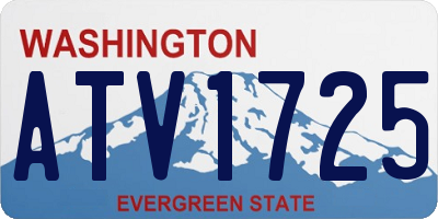 WA license plate ATV1725