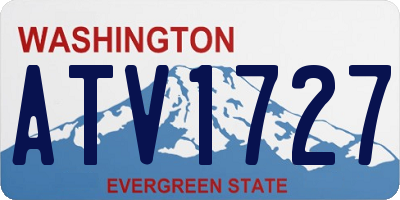 WA license plate ATV1727