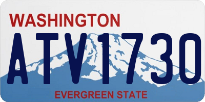 WA license plate ATV1730