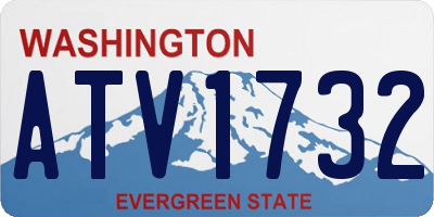 WA license plate ATV1732