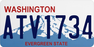 WA license plate ATV1734