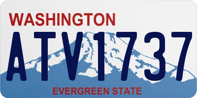 WA license plate ATV1737