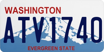 WA license plate ATV1740