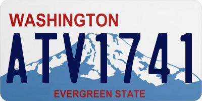 WA license plate ATV1741