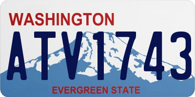 WA license plate ATV1743