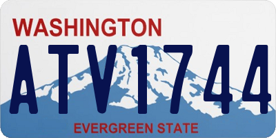 WA license plate ATV1744