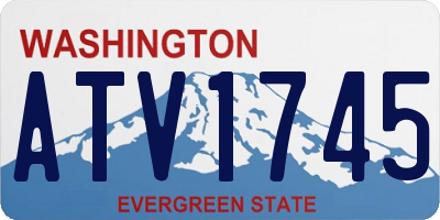 WA license plate ATV1745