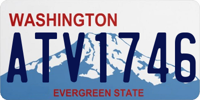 WA license plate ATV1746