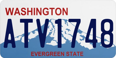 WA license plate ATV1748
