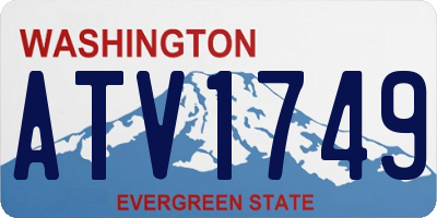 WA license plate ATV1749