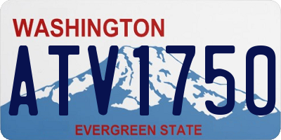 WA license plate ATV1750