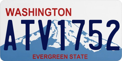 WA license plate ATV1752