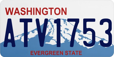 WA license plate ATV1753