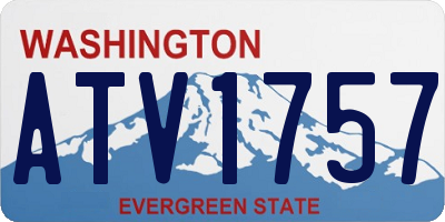 WA license plate ATV1757