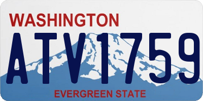 WA license plate ATV1759