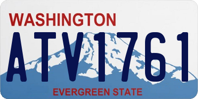 WA license plate ATV1761