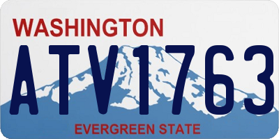 WA license plate ATV1763
