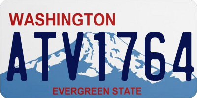 WA license plate ATV1764