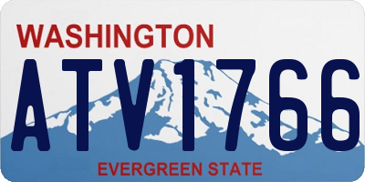 WA license plate ATV1766