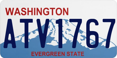 WA license plate ATV1767