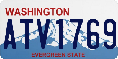 WA license plate ATV1769