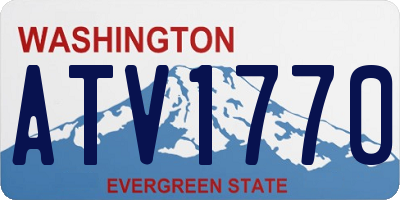 WA license plate ATV1770