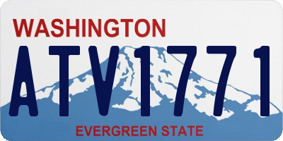 WA license plate ATV1771