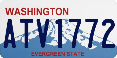 WA license plate ATV1772