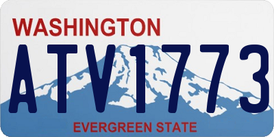 WA license plate ATV1773