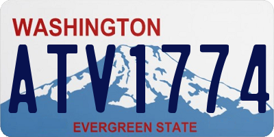 WA license plate ATV1774