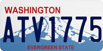 WA license plate ATV1775