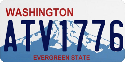 WA license plate ATV1776