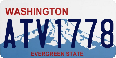 WA license plate ATV1778