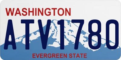 WA license plate ATV1780