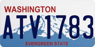 WA license plate ATV1783