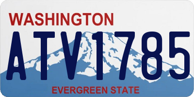 WA license plate ATV1785