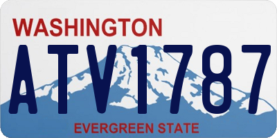 WA license plate ATV1787