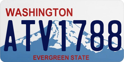 WA license plate ATV1788