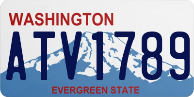 WA license plate ATV1789