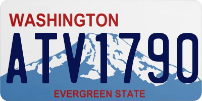WA license plate ATV1790