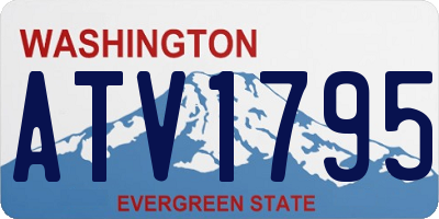 WA license plate ATV1795
