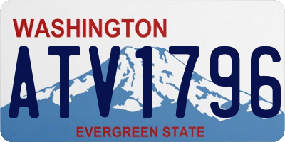 WA license plate ATV1796