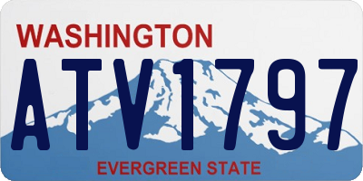 WA license plate ATV1797