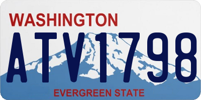 WA license plate ATV1798