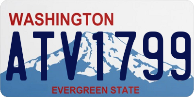 WA license plate ATV1799