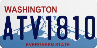 WA license plate ATV1810