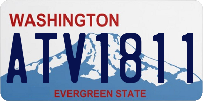 WA license plate ATV1811