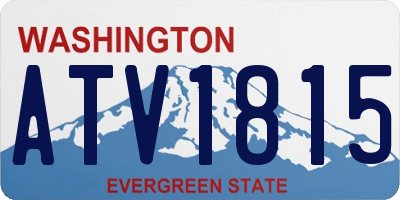 WA license plate ATV1815